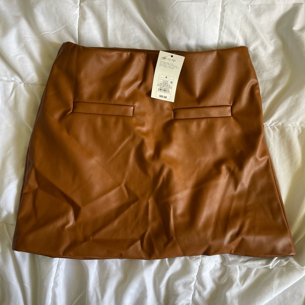 A New Day Faux Leather Skirt
